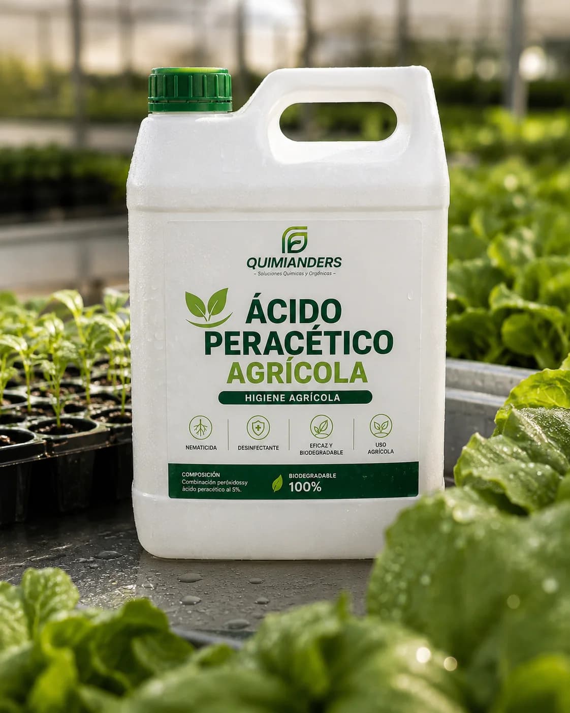 Ácido Peracético Agrícola nematicida biodegradable de QUIMIANDERS